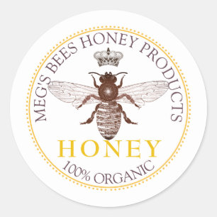 Commercial Honey Product Label Beekeeper Apiary