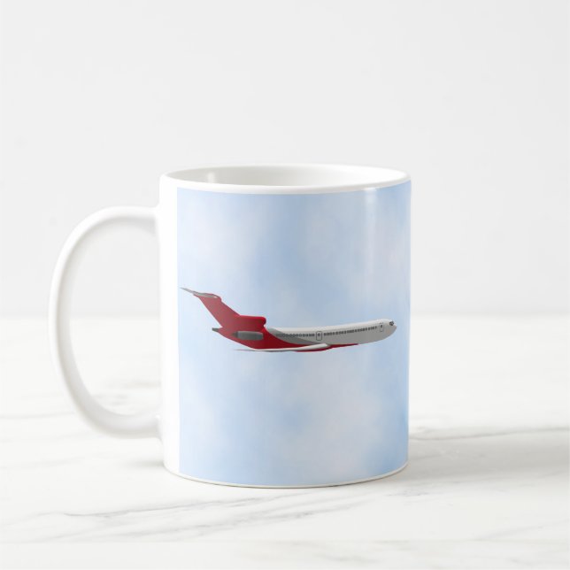 Commercial Jet Aeroplane: 3D Model: Coffee Mug (Left)