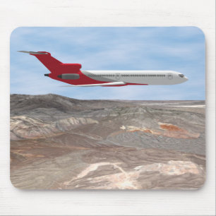 Commercial Jet Aeroplane: 3D Model: Mouse Pad