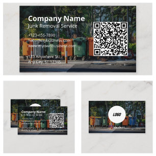 Commercial Junk Removal Modern Business Card