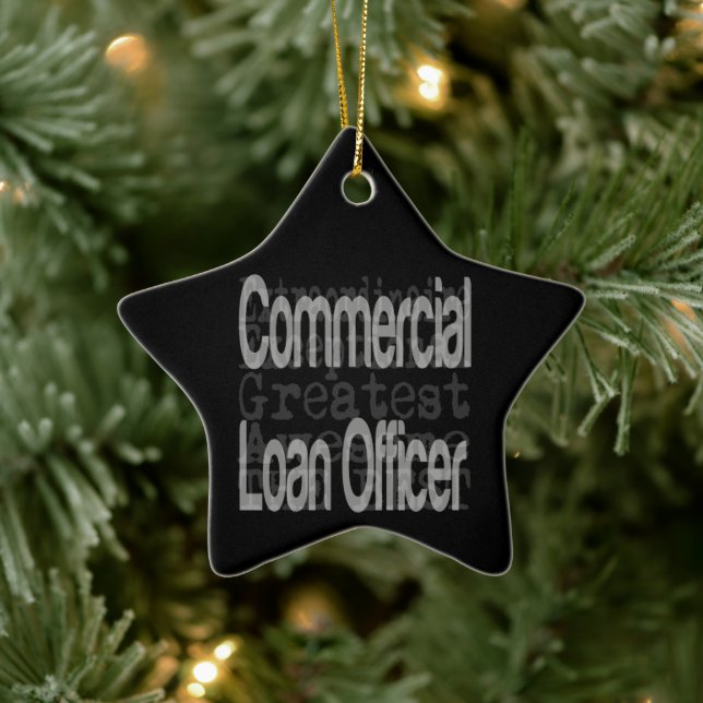 Commercial Loan Officer Extraordinaire Ceramic Ornament (Tree)