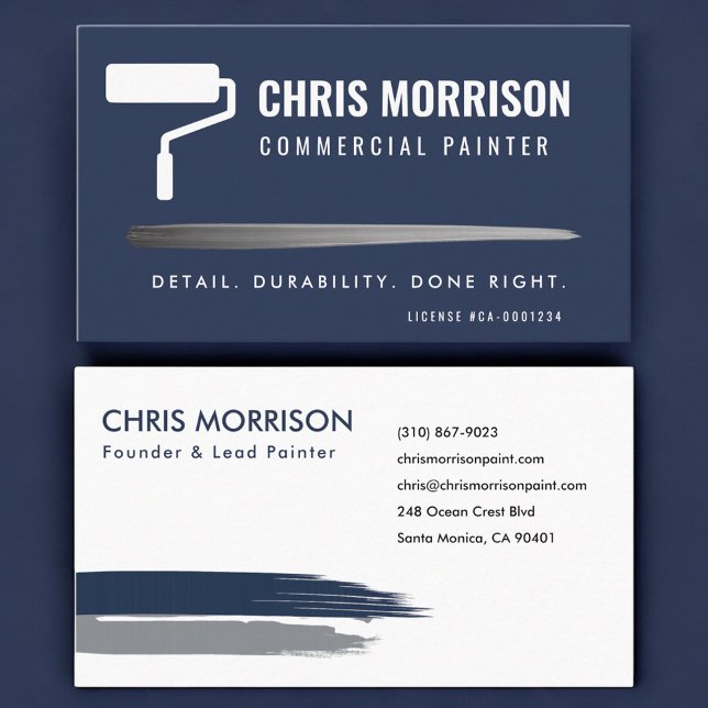 Commercial Painter Professional Business Card (Creator Uploaded)