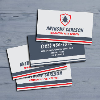 Commercial Pest Control Warehouse Business Card