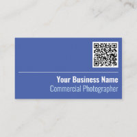 Commercial Photographer QR Code Business Card
