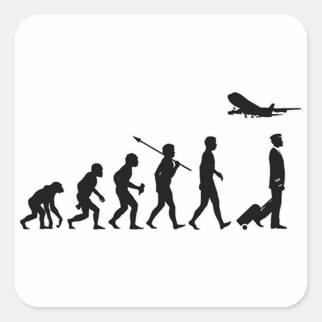 Commercial Pilot Square Sticker (Front)