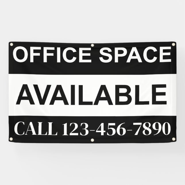 Commercial Real Estate Office Leasing Banner  (Horizontal)