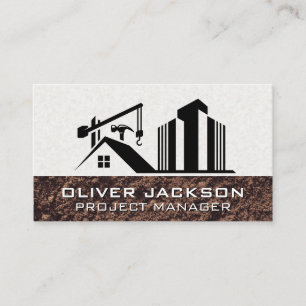 Commercial Residential Construction Site Business Card