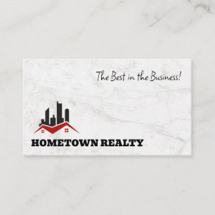 Commercial Residential Logo   Real Estate Business Card