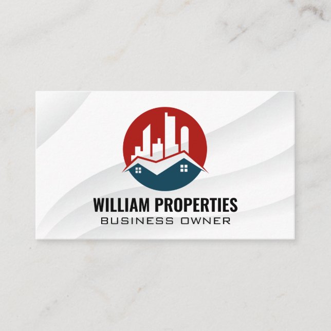 Commercial Residential Real Estate | Property Business Card (Front)