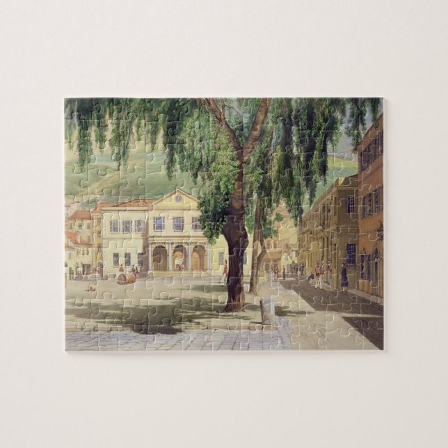 Commercial Square, the Commercial Library and the Jigsaw Puzzle (Horizontal)