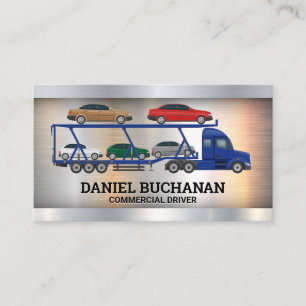 Commercial Truck Deliver Logo Business Card