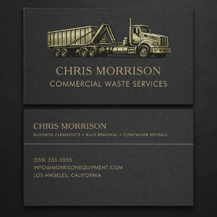 Commercial Waste Services Professional  Business Card