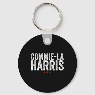 Commie-la Harris 2024 Funny Anti Kamala Harris Key Ring