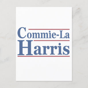 Commie-La Harris 2024 Funny Anti Kamala Harris Postcard