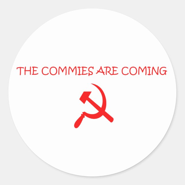 COMMIES CLASSIC ROUND STICKER (Front)