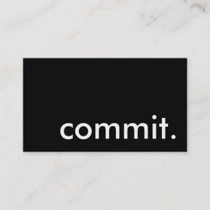 commit. business card