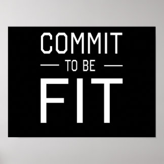 commit to be Fit Poster