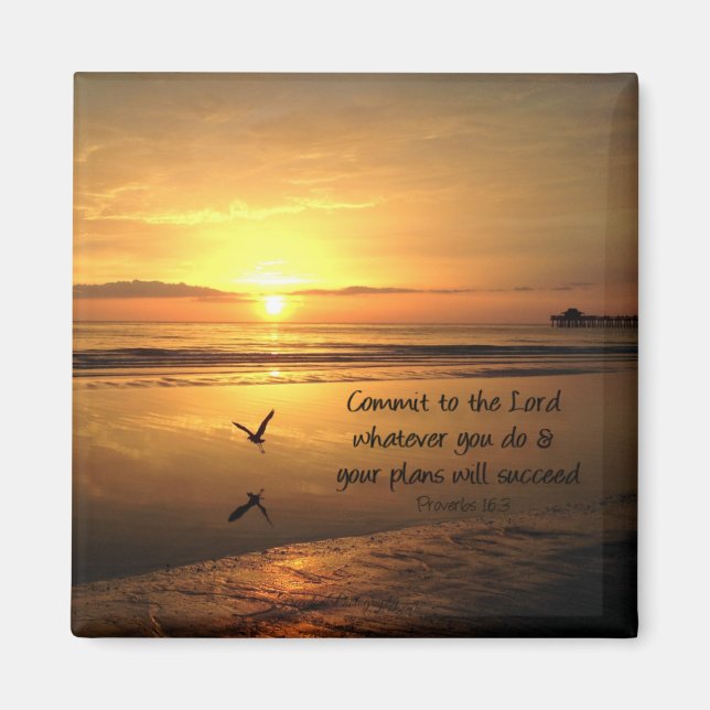 Commit to the Lord Magnet (Front)