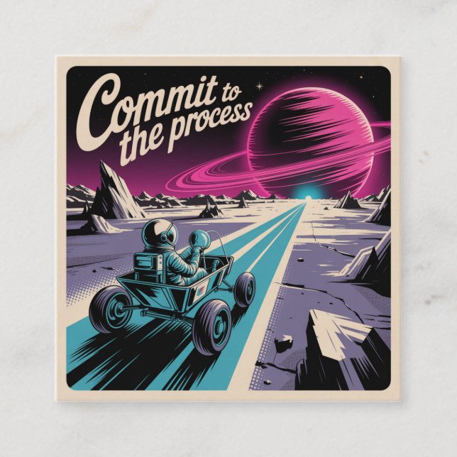 Commit To The Process Calling Card (Front)