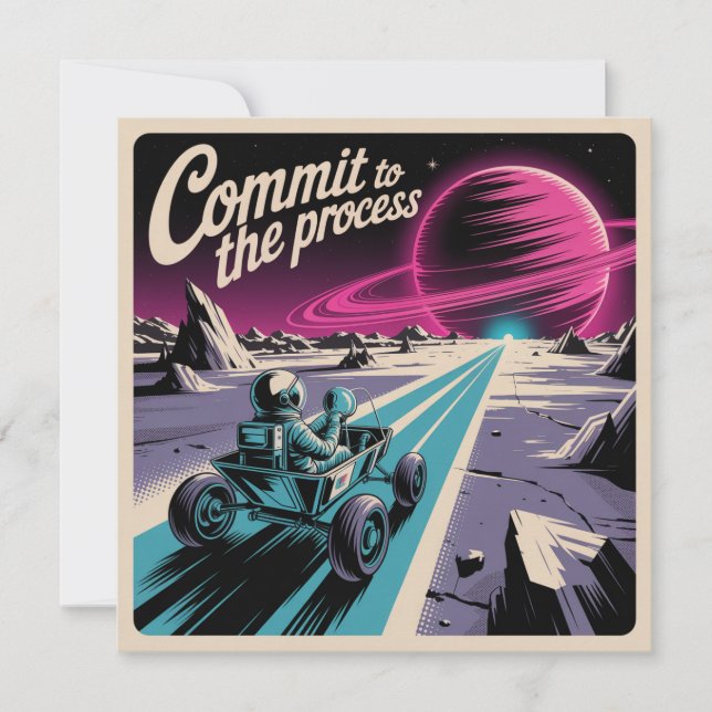 Commit To The Process Card (Front)