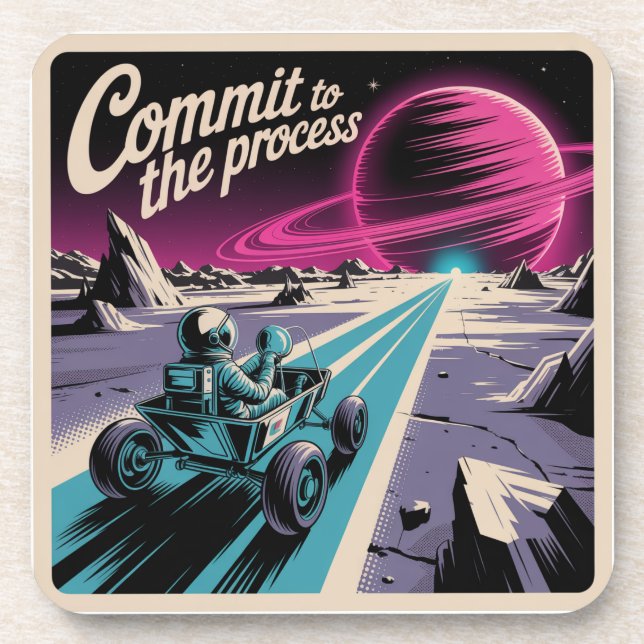 Commit To The Process Coaster (Front)