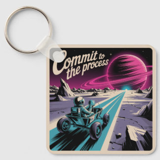 Commit To The Process Key Ring