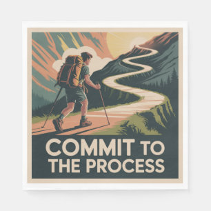 Commit To The Process Napkin