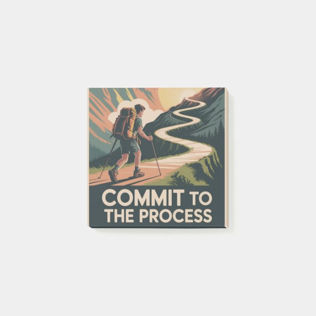 Commit To The Process Post-it Notes (Front)
