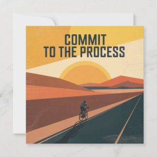 Commit To The Process Thank You Card
