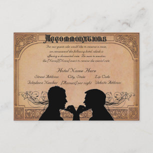 Commitment Ceremony Custom Accommodations Cards