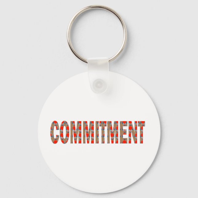 COMMITMENT Promise Oath Responsibility LOWPRICE GI Key Ring (Front)