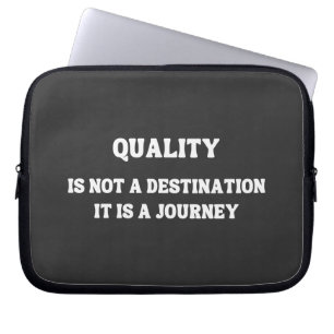 Commitment to Quality: A Journey of Excellence Laptop Sleeve