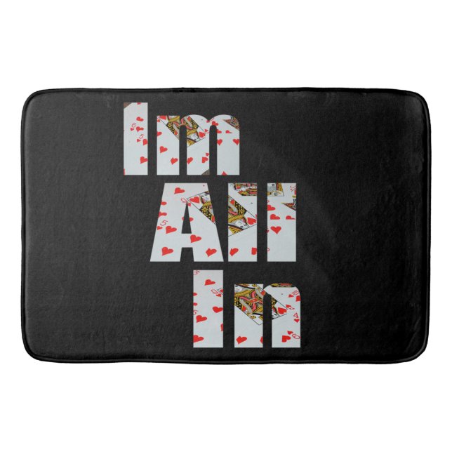 Committed: All In At Poker,  Bath Mat (Front)