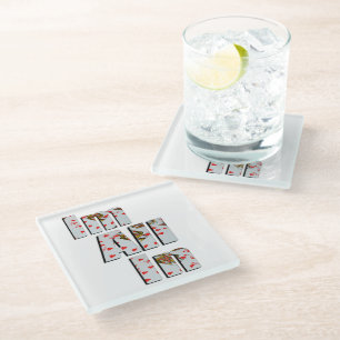 Committed: All In At Poker, Glass Coaster
