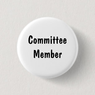 Committee Member 3 Cm Round Badge