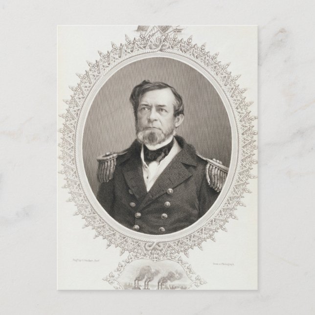 Commodore Andrew Hull Foote Postcard (Front)