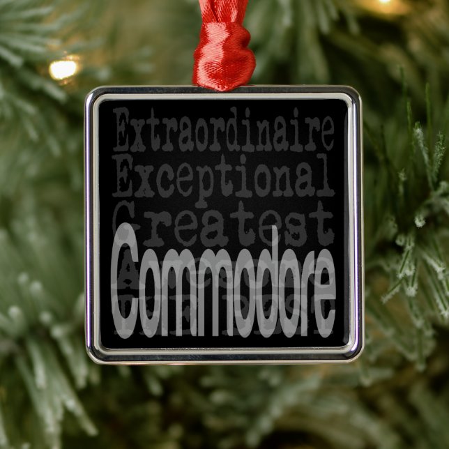 Commodore Extraordinaire Metal Ornament (Tree)