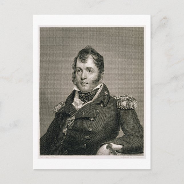 Commodore Oliver Hazard Perry (1785-1819), engrave Postcard (Front)