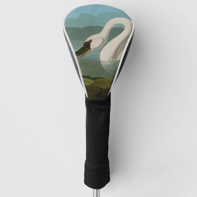 Common American Swan Birds of America Audubon Golf Head Cover (Front)