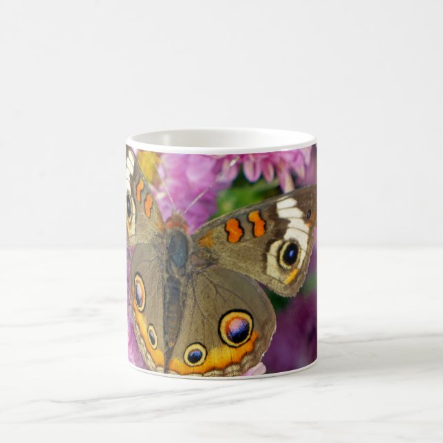 Common Buckeye Butterfly Coffee Mug (Center)