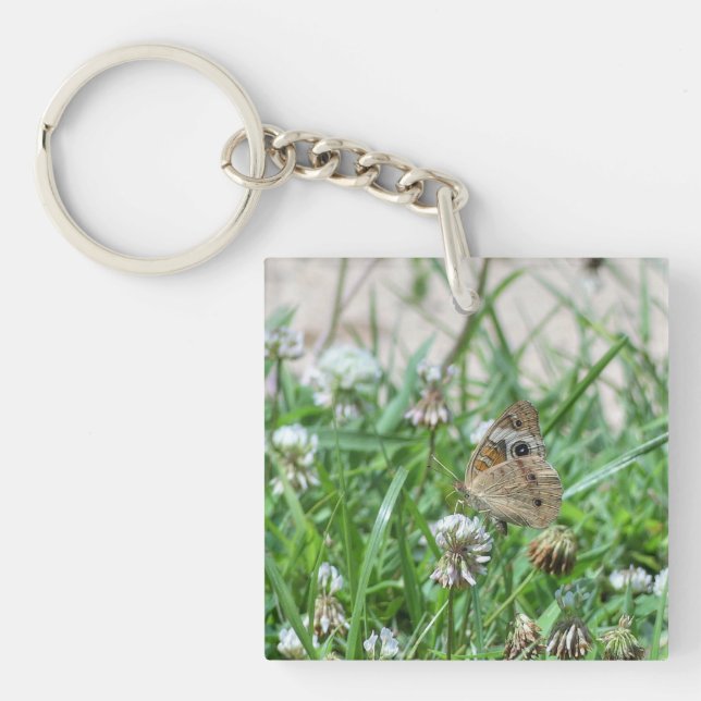 Common Buckeye Butterfly Key Ring (Front)