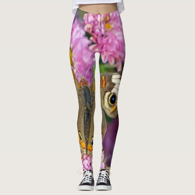 Common Buckeye Butterfly Leggings (Front)
