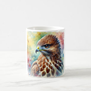 Common Buzzard 020824AREF106 - Watercolor Coffee Mug
