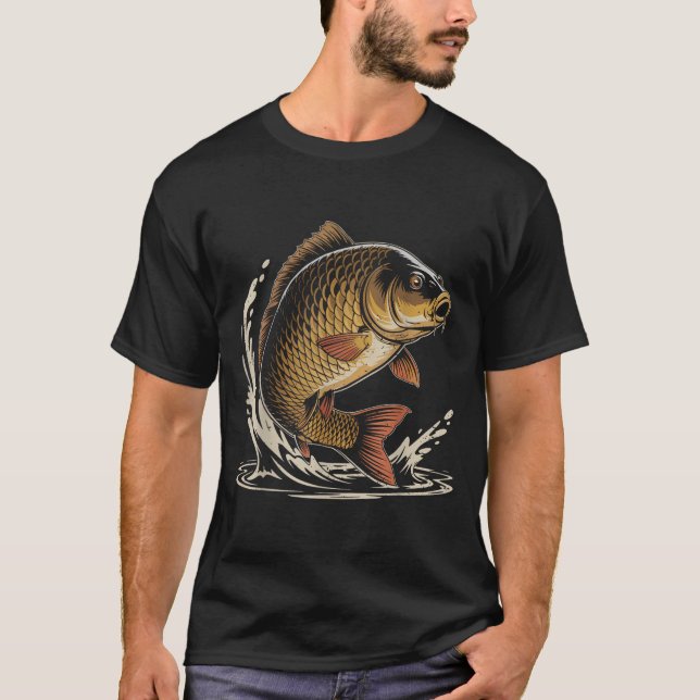 Common Carp Fishing Gift Angler Tackle Fi-shirt  T-Shirt (Front)