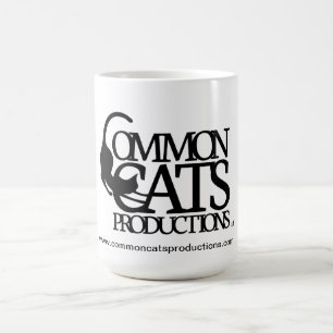 Common Cats Full Logo Black Coffee Mug