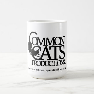 Common Cats Full Logo Black Coffee Mug