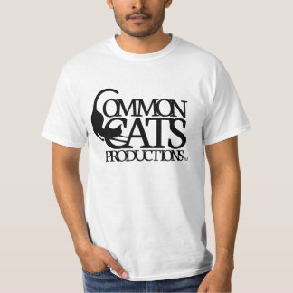 Common Cats Full Logo Black T-Shirt