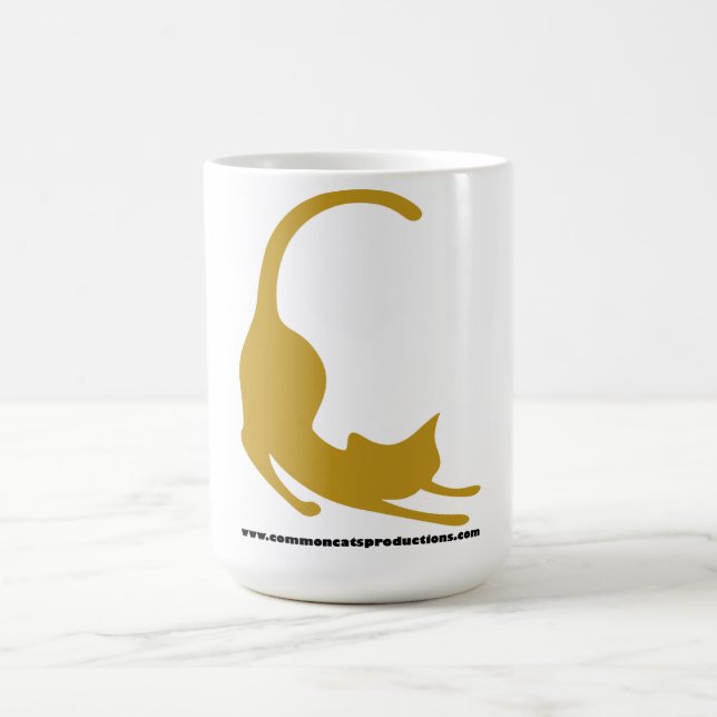 Common Cats Logo Yellow Coffee Mug (Center)