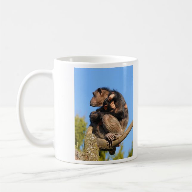Common Chimpanzee Chimp Pan Troglodytes Coffee Mug (Left)
