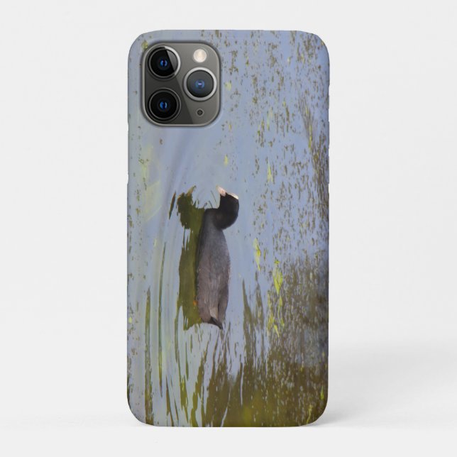 Common coot on a pond Case-Mate iPhone case (Back)